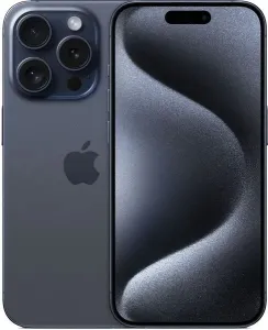 iPhone 15 Pro 128 GB | Dual-SIM | Blauw titanium | nieuwe batterij